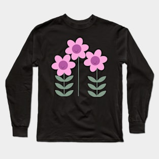 Happy Spring Flowers Long Sleeve T-Shirt